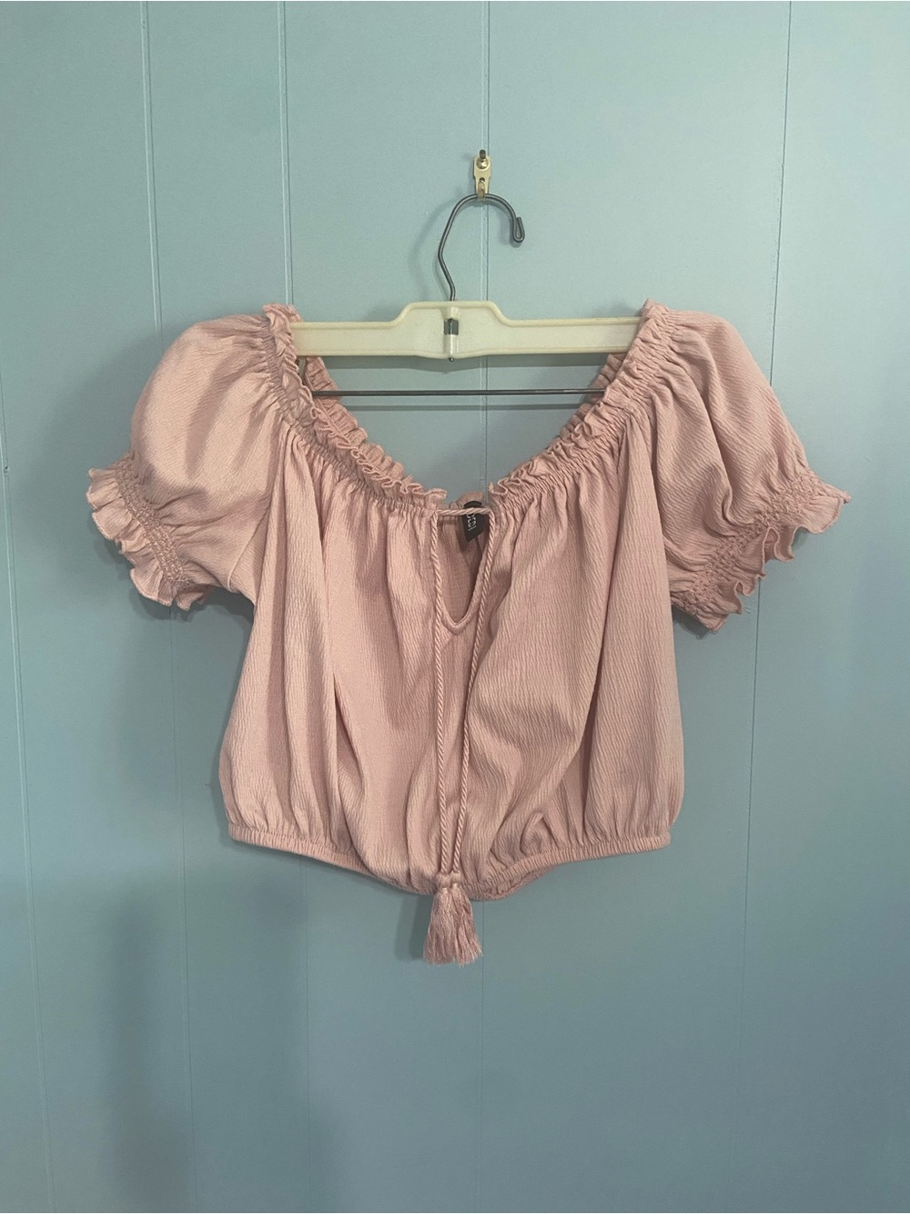 Divided boho crop top